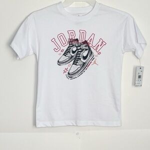 Jordan Girls Short Sleeve T Shirt Size Small